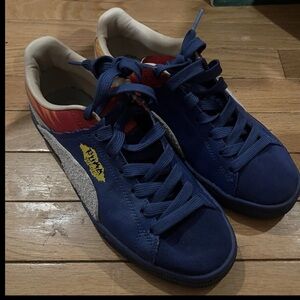 Puma Suede Layers Firecracker Jr Low Shoes  Youth Size 6C